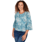 Womens Skye’s the Limit Fresh Start 3/4 Sleeve Abstract Tee - image 3
