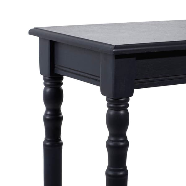 9th & Pike® Black Traditional Wood Console Table