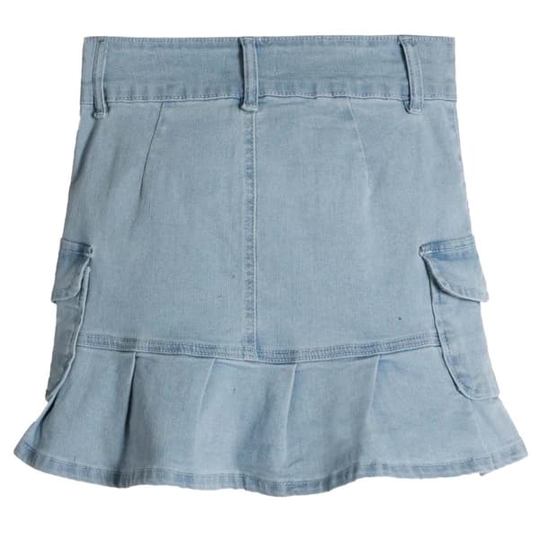 Girls &#40;7-14&#41; YMI&#174; Denim Cargo Pleated Skirt