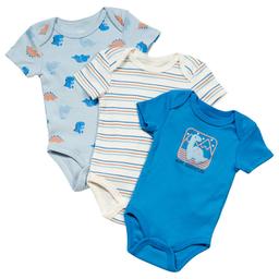 Baby Boy (NB-9M) baby views(R) 3pk Dino Mini Adventure Bodysuit Set