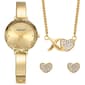 Womens Ellen Tracy Crystal Watch Pendant & Earrings Set-ETJ8188GD - image 1