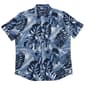 Mens Visitor Blue Fern Button Down Shirt - White/Stone - image 1