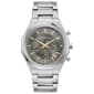 Mens Caravelle Stainless Steel Grey Dial Chrono Watch - 43A158 - image 1