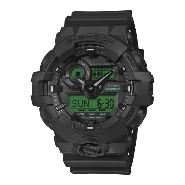Mens G-Shock Green/Black Analog Digital Watch - GA700BEG-1A - image 