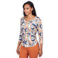 Petite Emaline Barcelona Long Sleeve V-Neck Wildflower Tee - image 3