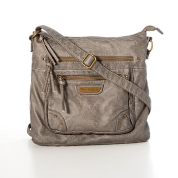 Stone Mountain Embossed Smoky Mountain Super Crossbody-Grey