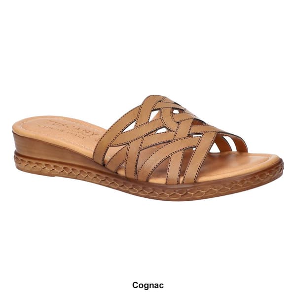 Womens Tuscany by Easy Street Edda Wedge Slide Sandals