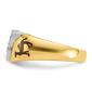 Mens Gentlemen&#8217;s Classics&#8482; 14kt. Gold 1/5ctw Diamond Shriner Ring - image 3