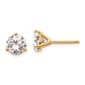 Pure Fire 14kt. Yellow Gold 2ctw. Certified Lab Diamond Earrings - image 1