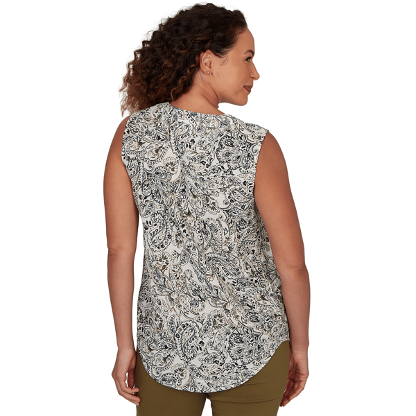 Womens Emaline La Vita Costiera Sleeveless Paisley Blouse
