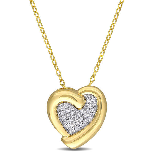 Diamond Classics&#40;tm&#41; Diamond Heart Necklace - image 