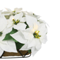 Puleo International Pre-Lit White Poinsettia Window Box Décor - image 4