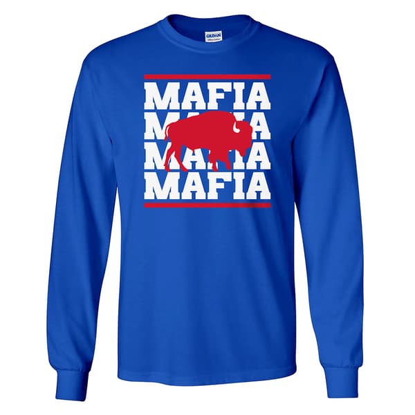 Mens Tailgate All Day Mafia Long Sleeve Tee - image 