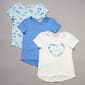 Girls (7-12) Bkind 3pk. Love Floral Tees - image 2