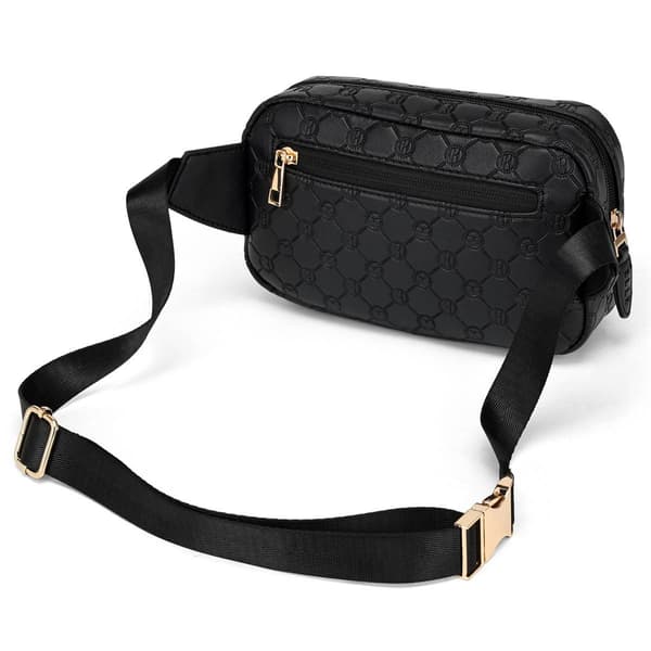 ELLE Compass Vegan Leather Monogram Sling Bag