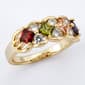 Ashley Cooper(tm) Ring w/ Multi-Colored Square Stones & Pave - image 1