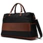 ELLE Luxe Journey Twill and Vegan Leather Weekender Duffel Bag - image 8