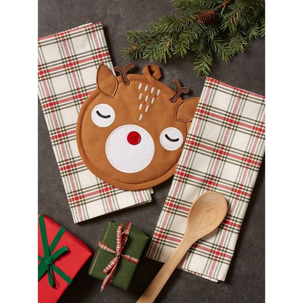DII® Rudy Reindeer Pot Holder Gift Set of 3