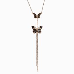 Jessica Simpson Double Butterfly Pendant Necklace