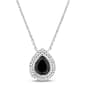 Sophia B 1 1/10ctw. Black & White Pear Diamond Necklace - image 1