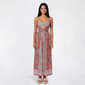 Juniors Angie Wide Strap Patchwork Maxi Dress - image 1