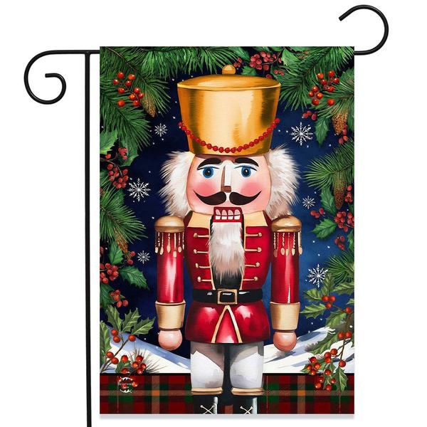 Briarwood Lane Wooden Nutcracker Garden Flag - image 