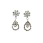 Rosa Rhinestones Daisy Top Drop Earrings - image 1