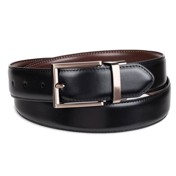 Mens Kenneth Cole&#174; Reaction&#8482; 35mm Calf Grain Reversible Belt