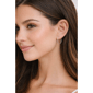 Saffron 20mm Stainless Steel Polished Round Bottom Hoop Earrings - image 2
