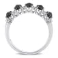 Radiant Rainbow™ White Gold Moissanite Semi-Eternity Band - image 3