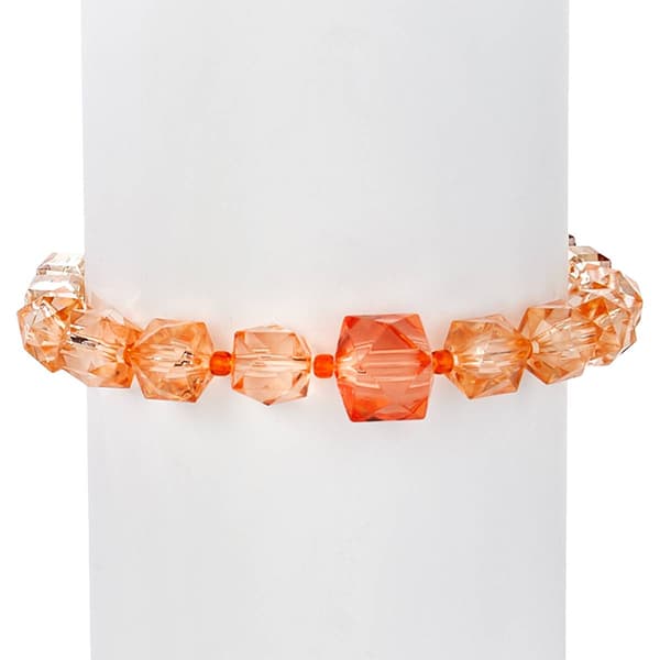 Ashley Cooper™ Gold-Tone Peach Ombre Stretch Bracelet