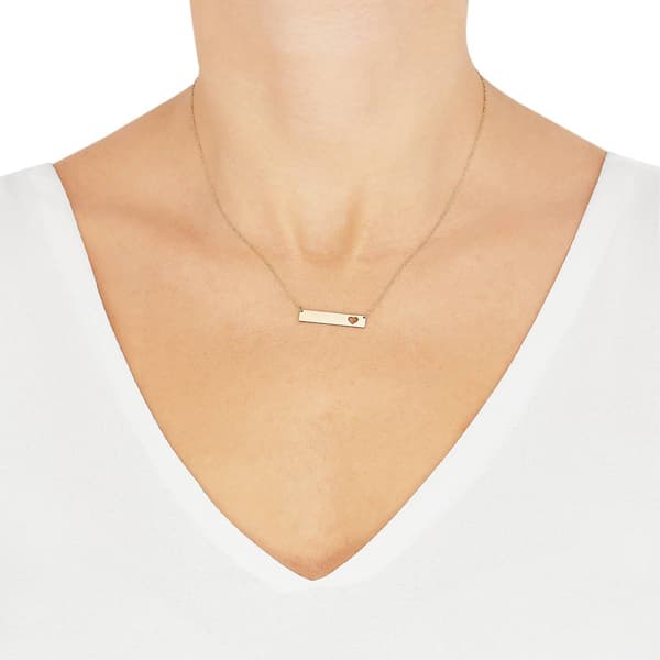 Gold Classics™ 14kt. Yellow Gold Cut-Out Bar Cable Chain Necklace