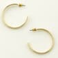 Freedom Nickel Free Gold Tone Medium Hoop Earrings - image 1