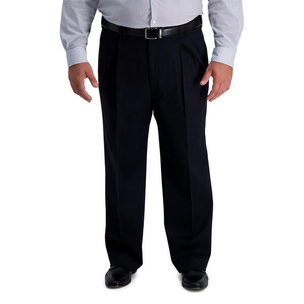 Mens Big & Tall Haggar&#40;R&#41; Pleated Iron Free Pants - image 