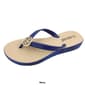 Womens Ashley Blue Glee Medallion Jelly Flip Flops - image 6