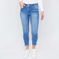 Womens Royalty No Muffin Top 2 Button Roll Cuff Skinny Jeans - image 1