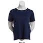 Petite Hasting & Smith Short Sleeve Solid Round Neck Tee - image 3