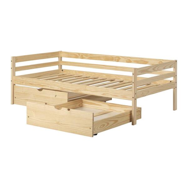 South Shore Sweedi Twin Solid Wood Daybed w/ Storage Drawers - image 