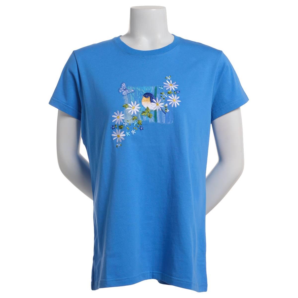 Womens Top Stitch by Morning Sun Bluebird Wash Top