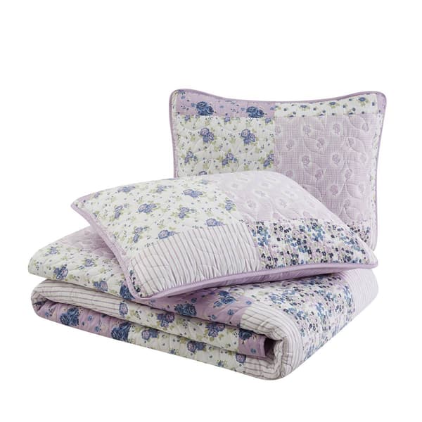 Cannon Elissa Patchwork Floral Quilt Set