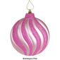 DAK 6pc. Matte Glitter Swirl Shatterproof Disc Ornaments - image 2