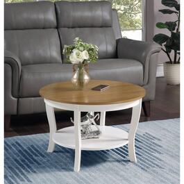 Convenience Concepts American Heritage Two-Tone Round Table