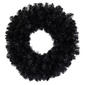 Northlight Seasonal 24in. Black Colorado Spruce Halloween Wreath - image 1