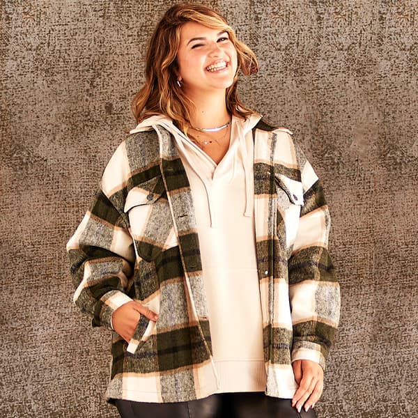 Juniors Plus Stoosh Woodsman Flannel Shacket