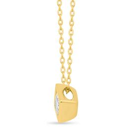 Nova Star® Gold Plated Sterling Silver Lab Grown Diamond Pendant