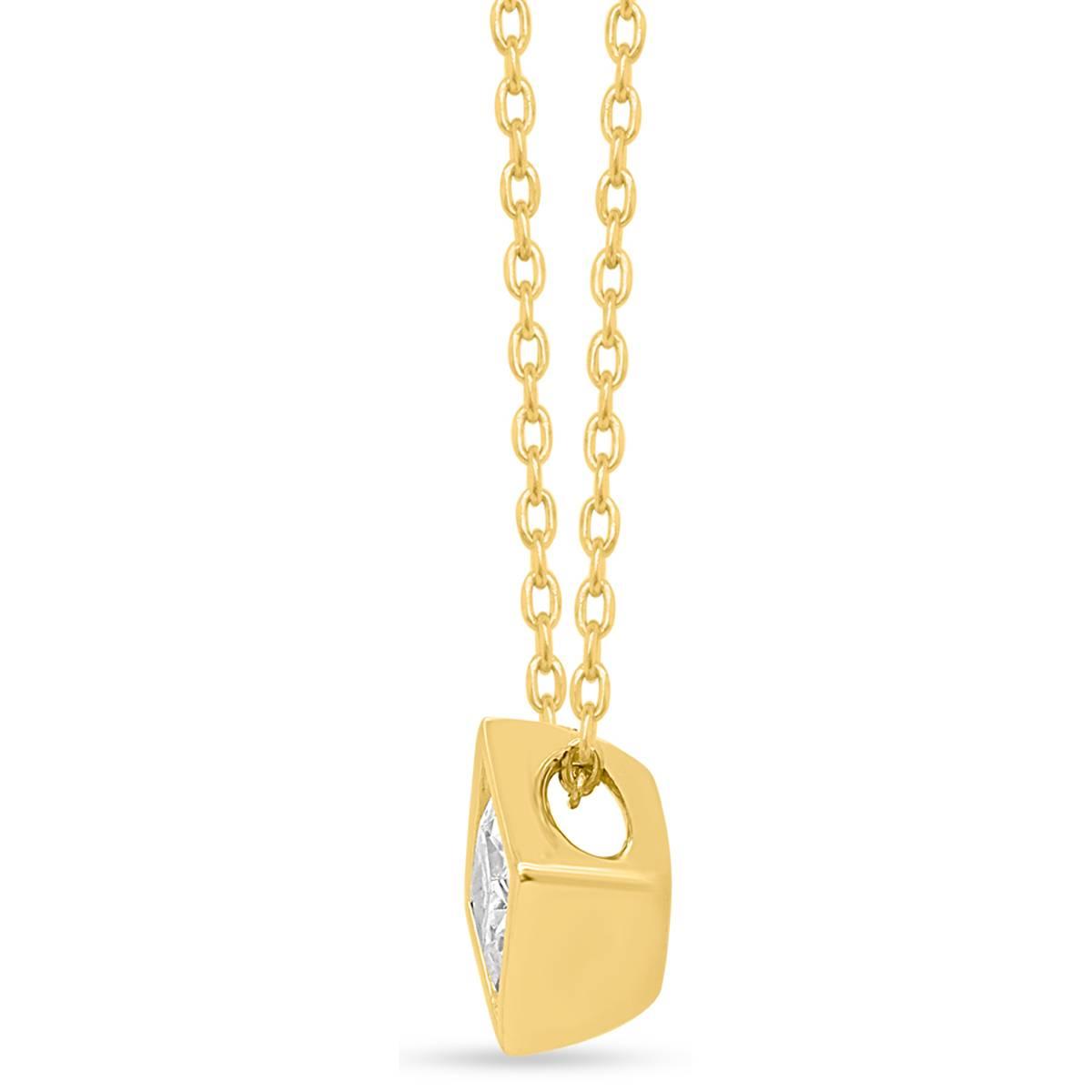Nova Star® Gold Plated Sterling Silver Lab Grown Diamond Pendant