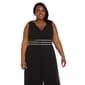 Plus Size R&M Richards Sleeveless Wrap Front Jumpsuit - image 3