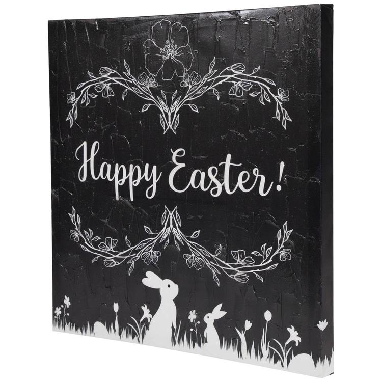 Northlight Seasonal Happy Easter Bunnies Canvas Wall Art