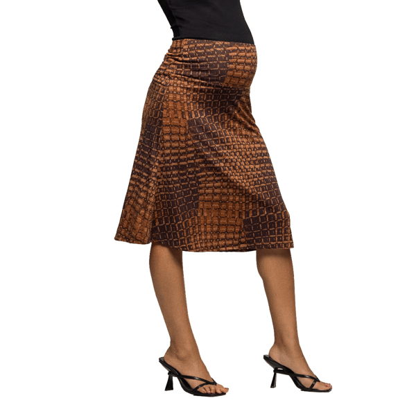 Womens 24/7 Comfort Apparel Floral Maternity Maxi Dress