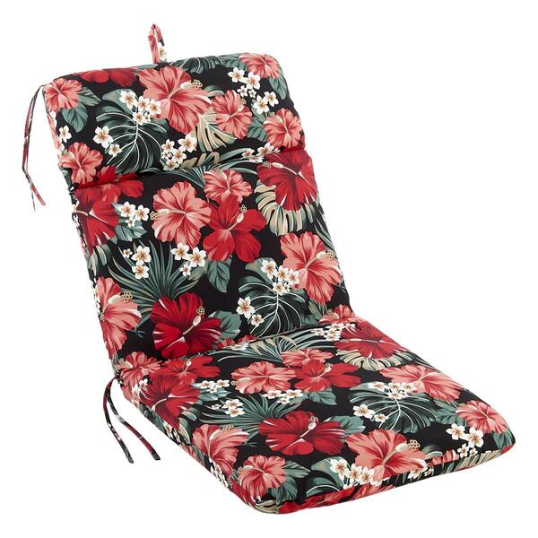 Jordan Manufacturing High Back Chair Cushion - Black Floral - image 